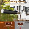 imageAGLUCKY 15Bar Espresso Coffee Maker Machine with Steam Milk Frother Wand Compact Espresso with a Detachable Water TankIdeal for Home Baristas Craft Latte ampamp Cappuccino