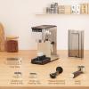 imageAGLUCKY 15Bar Espresso Coffee Maker Machine with Steam Milk Frother Wand Compact Espresso with a Detachable Water TankIdeal for Home Baristas Craft Latte ampamp Cappuccino