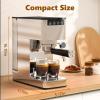 imageAGLUCKY 15Bar Espresso Coffee Maker Machine with Steam Milk Frother Wand Compact Espresso with a Detachable Water TankIdeal for Home Baristas Craft Latte ampamp Cappuccino