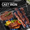 imageAGLUCKY 2 Burner BBQ Propane Gas GrillStainless Steel 20000 BTUBarbecue Gas Grill with 2 Sides ShelvesRemovable Grease Pan and CupIdeal for Grills Outdoor Cooking