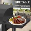 imageAGLUCKY 2 Burner BBQ Propane Gas GrillStainless Steel 20000 BTUBarbecue Gas Grill with 2 Sides ShelvesRemovable Grease Pan and CupIdeal for Grills Outdoor Cooking
