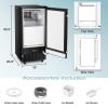imageAGLUCKY Commercial Builtin Ice Maker Machine80LbsDayUnder Counter Ice Maker Machine with 24H TimerReversible DoorSelf Cleaning Ice Machine for Home ampamp OfficeBlackBlack