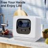 imageAGLUCKY Countertop Dishwasher Portable Dishwashers with 6 Programs 24H Timing AirDrying 360 Deep Cleaning Mini Dishwashers for Apartments Dorms ampamp Kitchenettes
