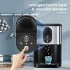 imageAGLUCKY Countertop Nuggte Ice MakerPebble Ice Maker with SelfCleaning44lbs24HSoft Chewable IceOneClick OperationPellet Ice Maker for Home ampamp KitchenSilver