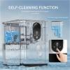 imageAGLUCKY Countertop Nuggte Ice MakerPebble Ice Maker with SelfCleaning44lbs24HSoft Chewable IceOneClick OperationPellet Ice Maker for Home ampamp KitchenSilver