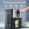 imageAGLUCKY Countertop Nuggte Ice MakerPebble Ice Maker with SelfCleaning44lbs24HSoft Chewable IceOneClick OperationPellet Ice Maker for Home ampamp KitchenSilver