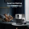 imageAGLUCKY Countertop Nuggte Ice MakerPebble Ice Maker with SelfCleaning44lbs24HSoft Chewable IceOneClick OperationPellet Ice Maker for Home ampamp KitchenSilver