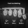 imageAGLUCKY Ice Makers Countertop with Handle265Lbs24H9 Cubes in 6 Mins2 Sizes of Bullet IcePortable Machine with SelfCleaningPerfect for Home KitchenBlackBLACK