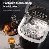 imageAGLUCKY Ice Makers Countertop with Handle265Lbs24H9 Cubes in 6 Mins2 Sizes of Bullet IcePortable Machine with SelfCleaningPerfect for Home KitchenBlackBLACK