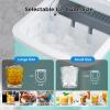 imageAGLUCKY Ice Makers Countertop with SelfCleaning 26lbs24hrs 9 Cubes Ready in 6 Mins Portable Ice Machine with 2 Sizes Bullet IceIce ScoopBasket for HomeKitchenOfficeBarParty RedGreen