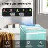 imageAGLUCKY Ice Makers Countertop with SelfCleaning 26lbs24hrs 9 Cubes Ready in 6 Mins Portable Ice Machine with 2 Sizes Bullet IceIce ScoopBasket for HomeKitchenOfficeBarParty RedGreen