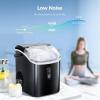 imageAGLUCKY Nugget Ice Maker Countertop Portable Ice Maker Machine with SelfCleaning Function35lbs24HStainless SteelPellet Ice Maker for HomeKitchenOffice Black