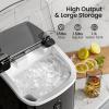 imageAGLUCKY Nugget Ice Makers Countertop35Lbs24HPortable Pebble Machine with Soft Chewable IceOneClick OperationSelfCleaning Function for HomeKitchenStainless Steel BlackStainless Steels Black