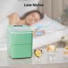 imageCountertop Ice Maker Machine Portable Small Ice Maker with Ice Scoop Basket Makes 9 Bullet Ice Cubes in 68 Mins SelfCleaning Function Compact Ice Maker for Home Kitchen Office Red GreenGreen