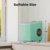 imageCountertop Ice Maker Machine Portable Small Ice Maker with Ice Scoop Basket Makes 9 Bullet Ice Cubes in 68 Mins SelfCleaning Function Compact Ice Maker for Home Kitchen Office Red GreenGreen