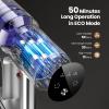 imageAGAGLUCKY Stick Vacuum Cleaner Powerful Suction with SelfCollecting Dust Bin 3in1 Upright Rechargeable Vacuum Cleaners for Home Pet Hair Hardwood Floors Carpets PurplePurple