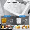 imageAGLUCKY Ice Makers Countertop with SelfCleaning 26lbs24hrs 9 Cubes Ready in 6 Mins Portable Ice Machine with 2 Sizes Bullet IceIce ScoopBasket for HomeKitchenOfficeBarParty Grey
