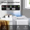 imageAGLUCKY Ice Makers Countertop with SelfCleaning 26lbs24hrs 9 Cubes Ready in 6 Mins Portable Ice Machine with 2 Sizes Bullet IceIce ScoopBasket for HomeKitchenOfficeBarParty Grey