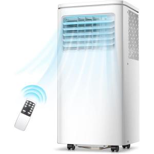 imageAGLUCKY 8000BTU Portable Air Conditioner Builtin Dehumidifier Fan and Sleep ModePortable Ac Unit with Remote Control Floor Air Conditioner for RoomOfficeDormBedroom