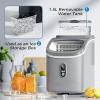 imageAGLUCKY Ice Maker Countertop Portable Ice Cube Maker Machine with 15L Detachable Water Tank 33LbsDay16Pcs5Mins 24H Timer SelfCleaning Small Ice Maker Ice Machine Maker for HomeOfficePartyGrey