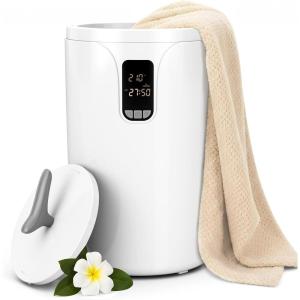 imageAGLUCKY Towel Warmer for Bathroom 20L Hot Towel Warmer Bucket with 2 Heating Modes Rapid Heating with Timer 306090mins Auto Shut Off Fits Up to Two 40quotX70quot Oversized Towels Bathrobes BlanketsWhite